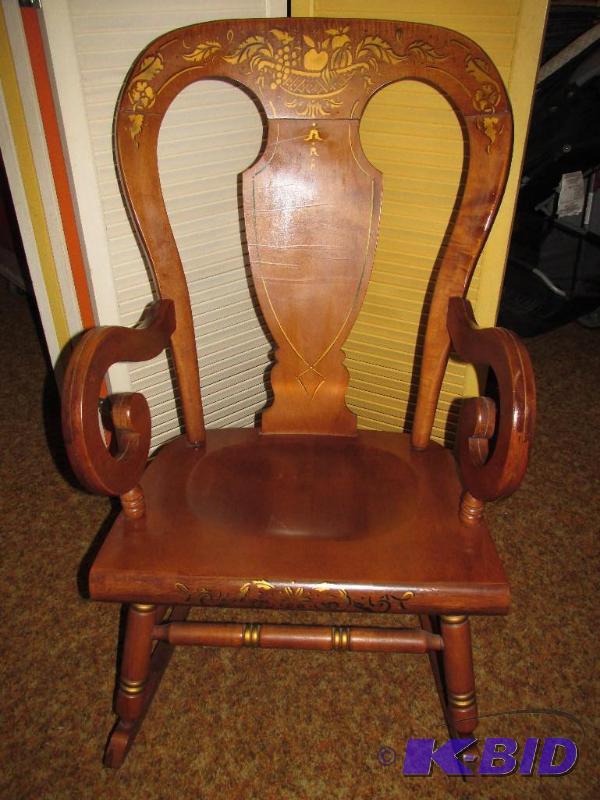lot 179 image: VINTAGE TELL CITY ROCKER