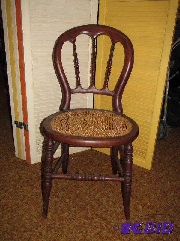 lot 182 image: Vintage Chair with CANED SEAT