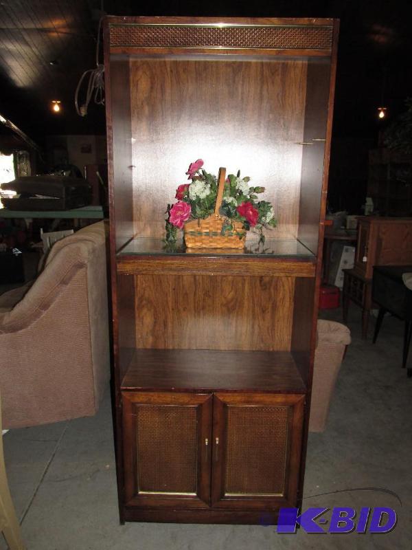 lot 208 image: Display Book Case with Bottom Storage