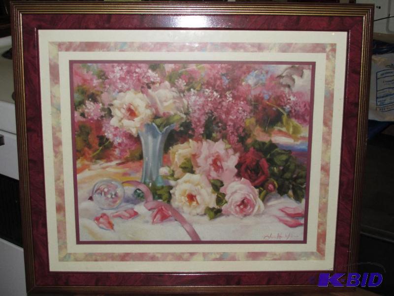lot 210 image: Nice Floral Picture