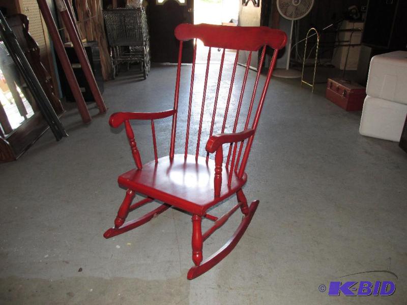 lot 220 image: NICE RED ROCKER
