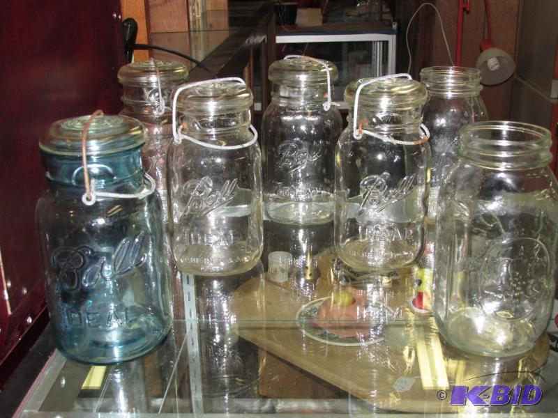 lot 221 image: VINTAGE CANNING JARS - Large Lot