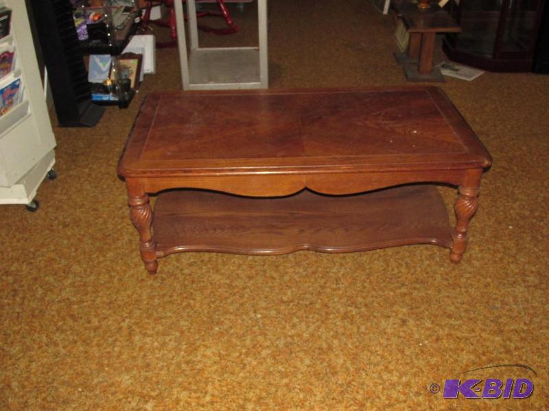 lot 225 image: Wooden Coffe Table