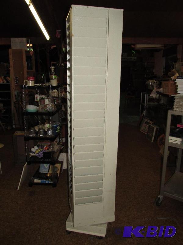 lot 251 image: 6 Tall Storage  Literature  Video  whatever RACK