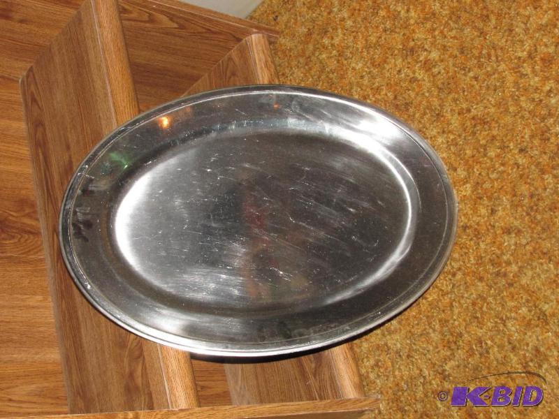 lot 258 image: Large, Heavy, Aluminum Platter