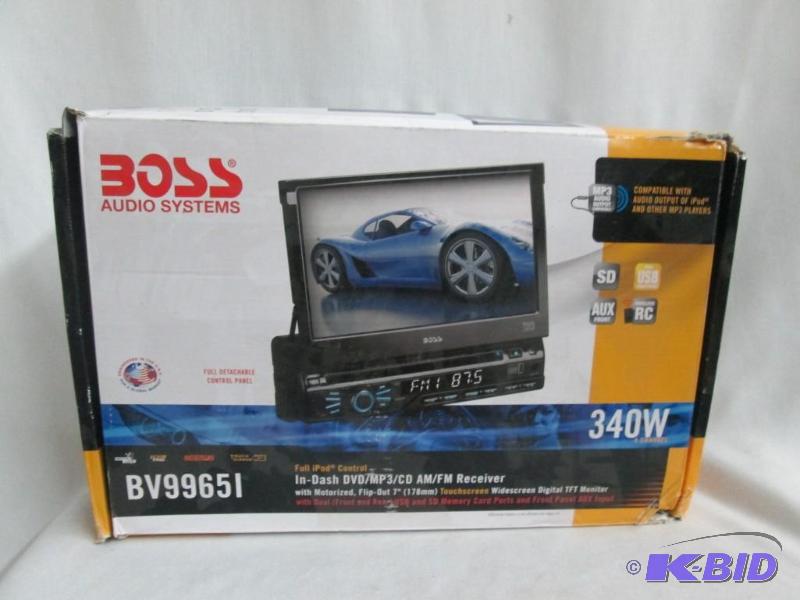 Boss DVD MP3 Car Stereo w 7 Display