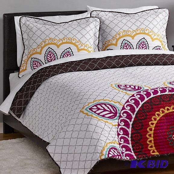 lot 54 image: MyHome Jasmine 3-Pc. Quilt Set