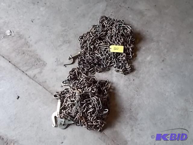 lot 50 image: Tire Chains, Fits 16.9 x 28 Ag Tires...