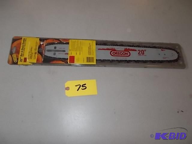 lot 75 image: Oregon 20" Chainsaw Bar & Chain, New...