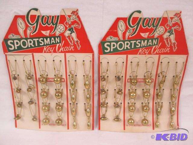 Vintage Gay sportsman key chains