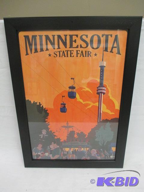 Framed MInnesota  state fair poster