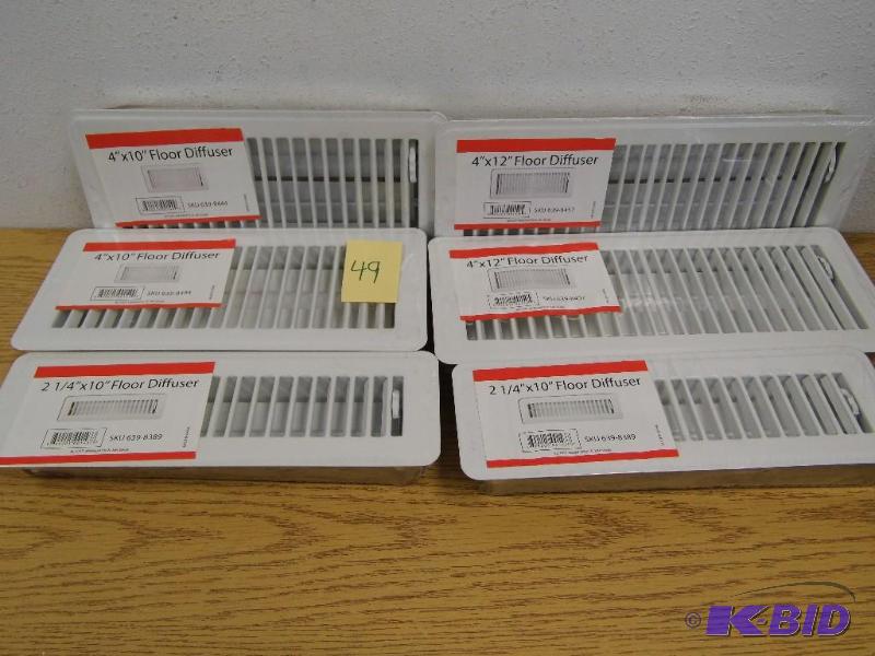 6 New Floor Diffusers