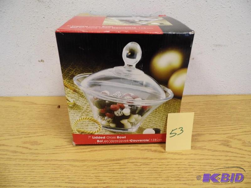 7 Lidded Glass Bowl
