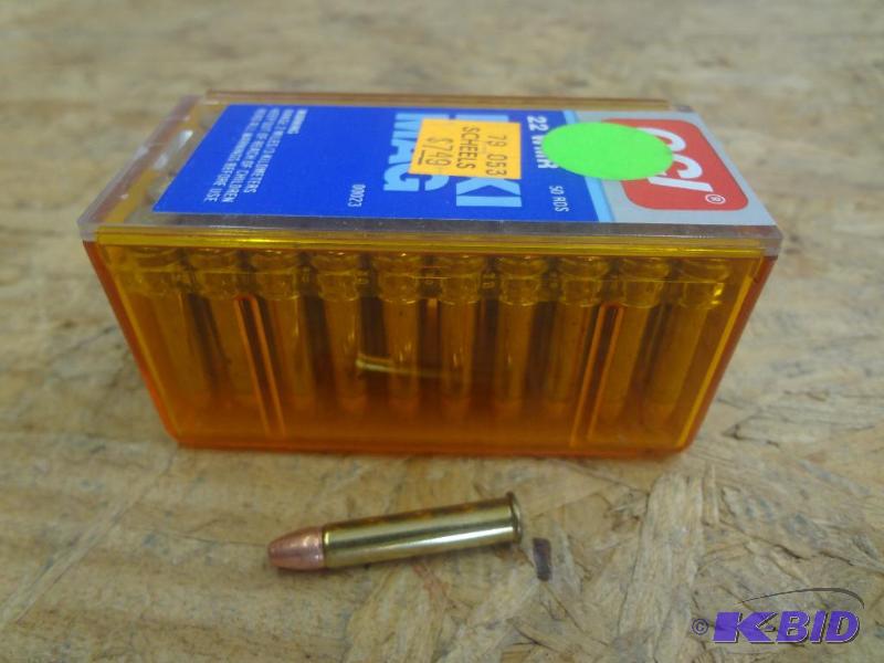 (50) Rounds CCI Maxi-Mag .22-Magnum Solid Poi...