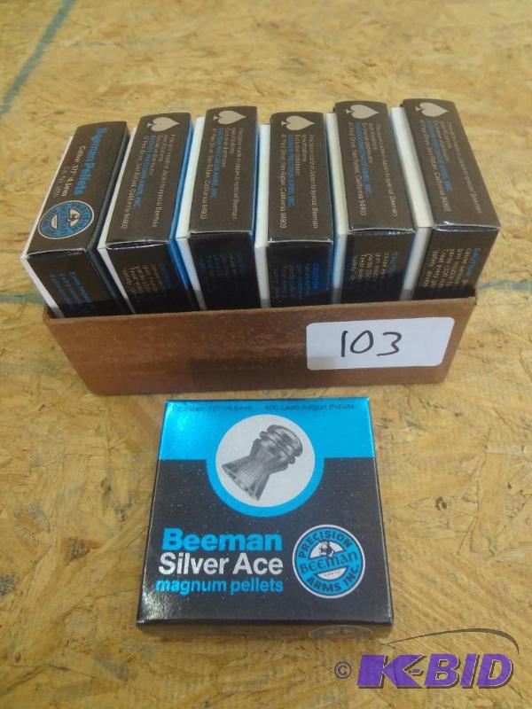 (7) 500-Round Packs Of Beeman Silver Ace .177...