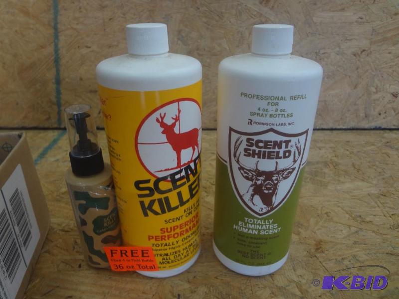 Box Lot Of Scent Killer Products...