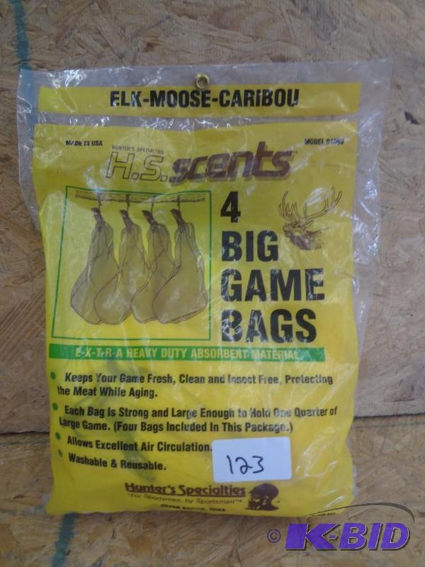 4-Pack Of Unused Big Game Bags...