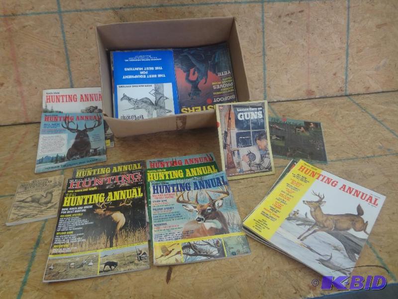 Box Lot Of Misc Hunting Magazine &amp Gun Bo...
