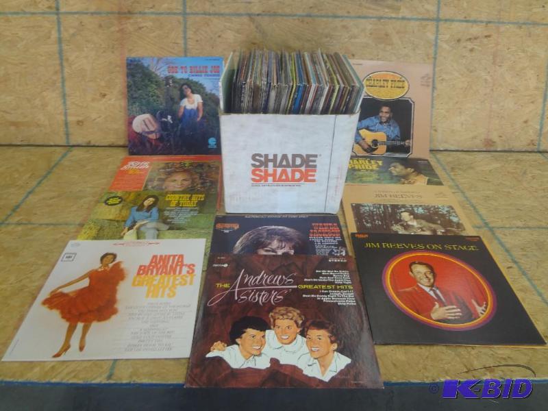 Box Lot Of Vintage Record Albums...