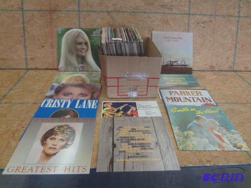 Box Lot Of Vintage Record Albums...