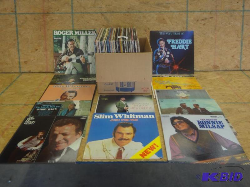 Box Lot Of Vintage Record Albums...