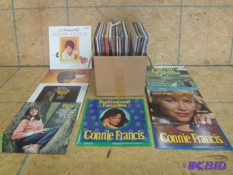 Box Lot Of Vintage Record Albums...