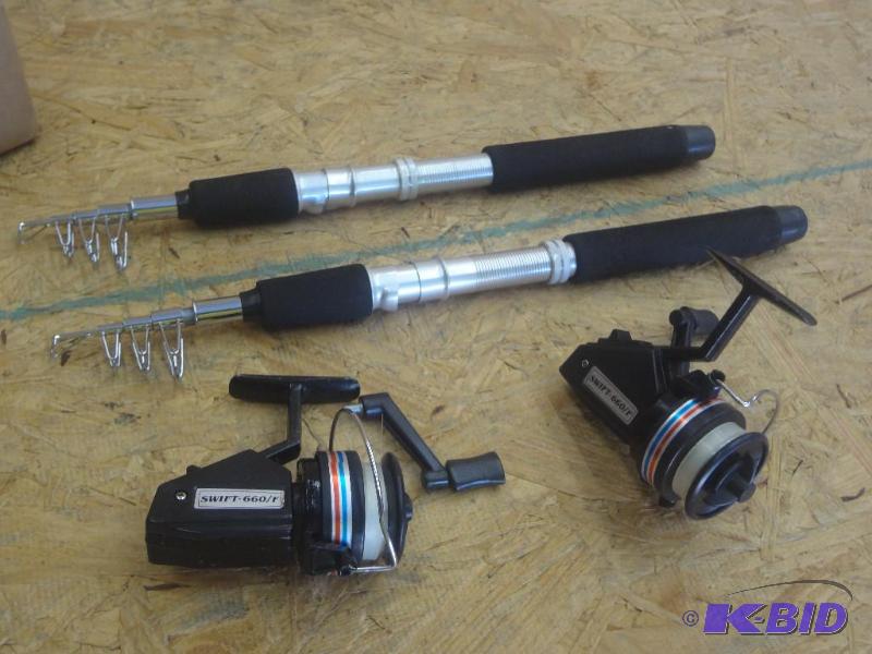 Lot Of (2) Telescoping Fishing Poles &amp (...