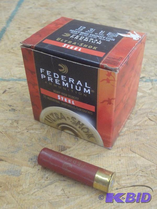 (25) Rounds Federal 12-Gauge 3.5&quot Steel ...