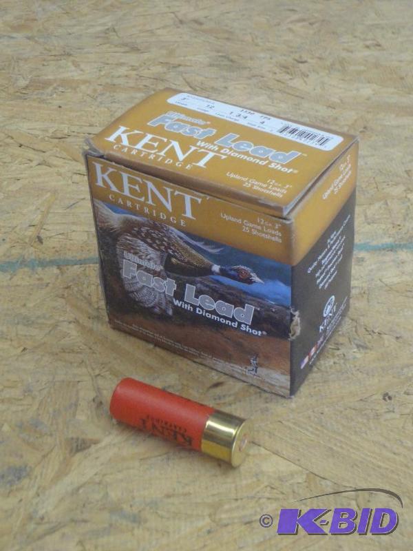 (25) Rounds Kent 12-Gauge 3&quot Fast Lead 4...