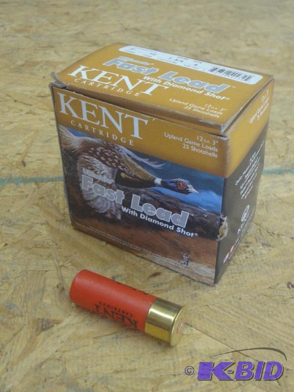 (25) Rounds Kent 12-Gauge 3&quot Fast Lead 4...