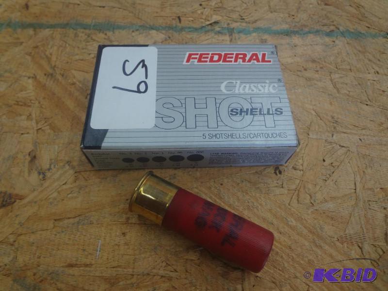 (5) Rounds Federal 12-Gauge 3&quot Buckshot...