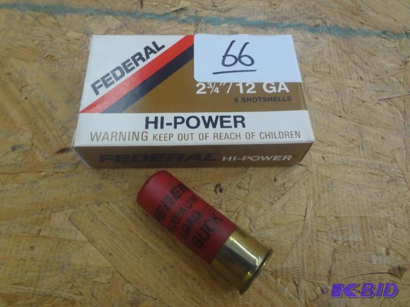(5) Rounds Remington 12-Gauge 2.75&quot Buck...