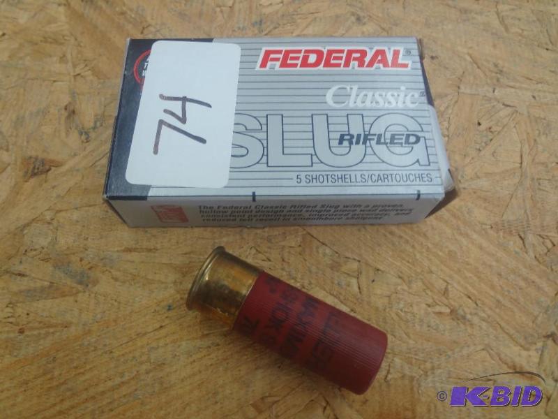 (5) Rounds Federal 12-Gauge 2.75&quot Hollow...