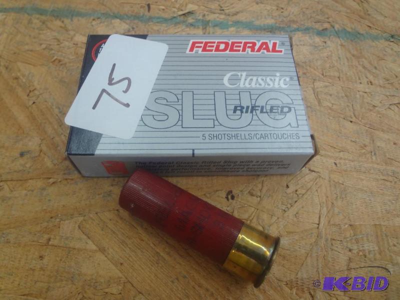 (5) Rounds Federal 12-Gauge 3&quot Hollow Po...
