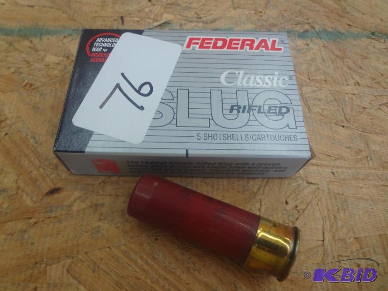 (5) Rounds Federal 12-Gauge 3&quot Hollow Po...