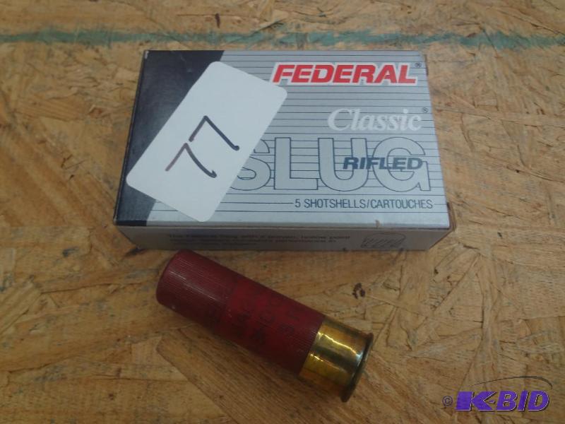 (5) Rounds Federal 12-Gauge 3&quot Hollow Po...