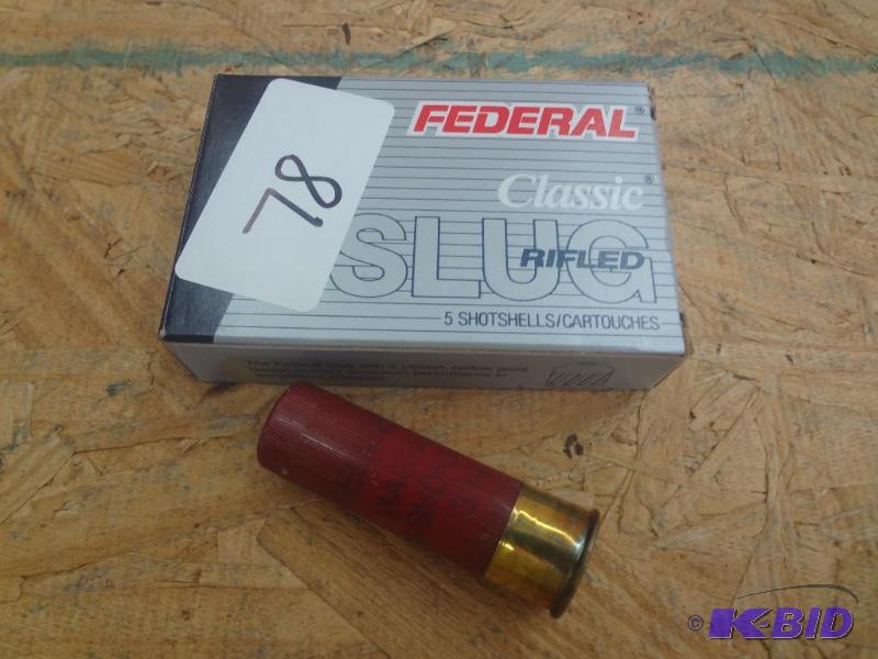 (5) Rounds Federal 12-Gauge 3&quot Hollow Po...