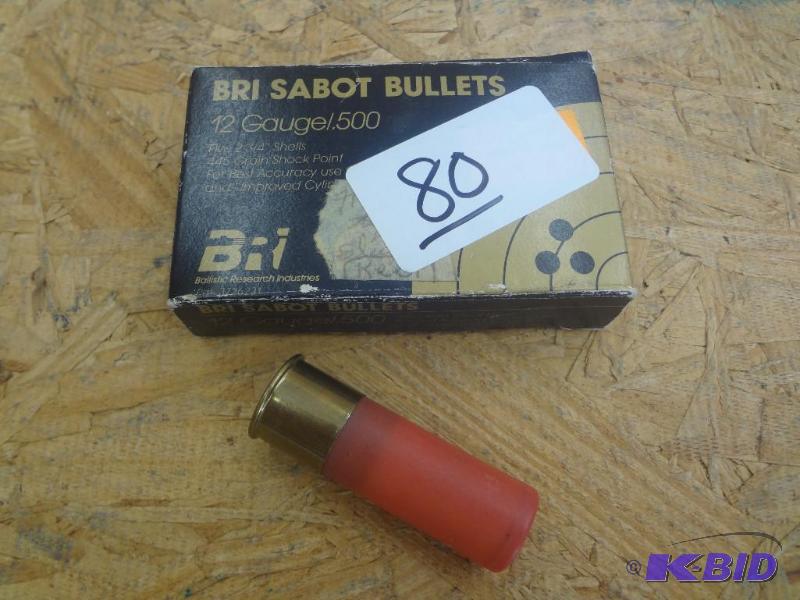 (5) Bri 12-Gauge 2.75&quot Sabot Slugs...