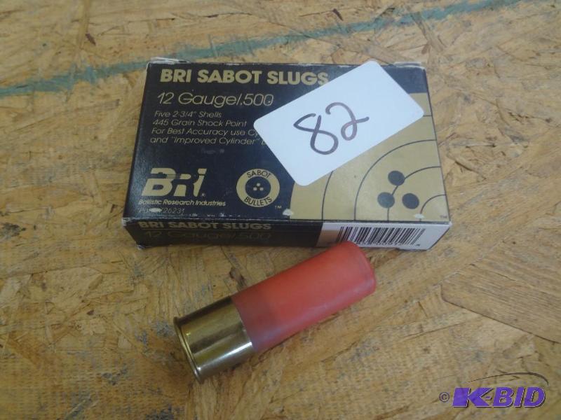 (5) Bri 12-Gauge 2.75&quot Sabot Slugs...