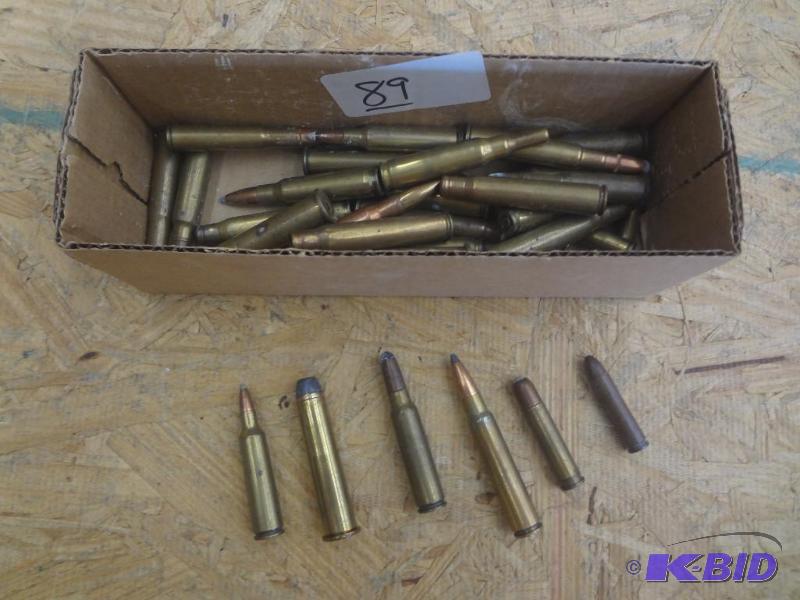 Box Lot Of Assorted Center-Fire Rifle Rounds...