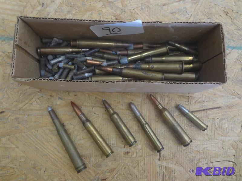 Box Lot Of Assorted Center-Fire Rifle Rounds...