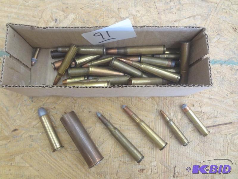 Box Lot Of Assorted Center-Fire Rifle Rounds...
