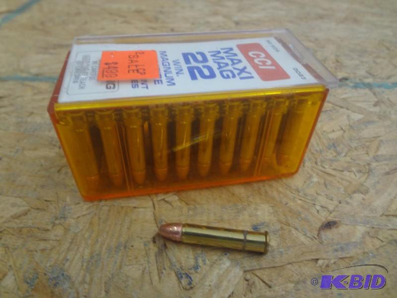 (50) Rounds CCI Maxi-Mag .22-Magnum Solid Poi...