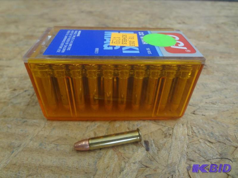 (50) Rounds CCI Maxi-Mag .22-Magnum Solid Poi...