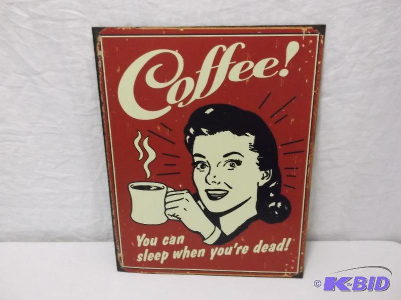 Collectable metal sign measuring 12 12&quot...