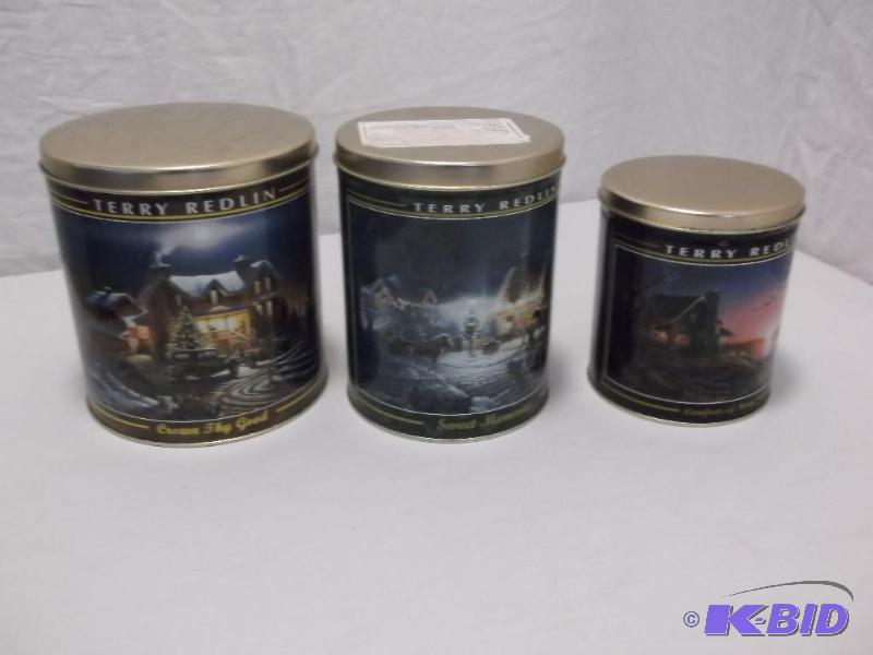 TERRY REDLIN collectable tins appear in good ...