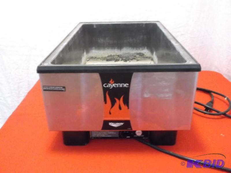 Cayenne Vollrath steam warmer heats up....