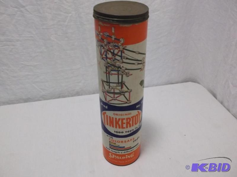 Vintage Tinker Toys&nbsp in original tube ca...