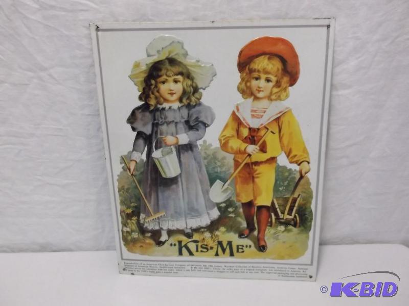 Collectable sign &quotKISME&quot reproduct...