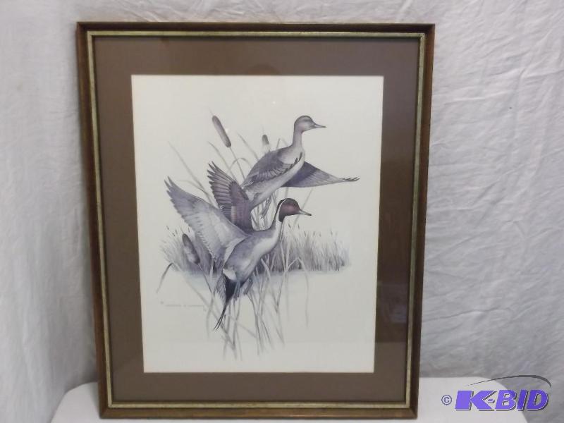 Beautiful picture of Ducks signed Charles E. ...